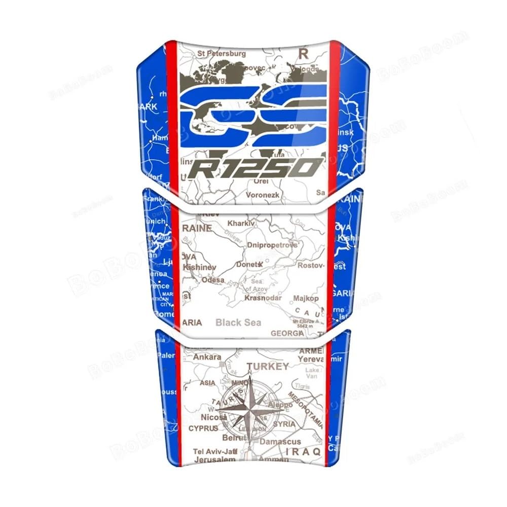 Motorcycle Tank Pad Protector Sticker Gas Tank Decals for R1200GS Adv LC 2014-2019 R1250 Gs for Adventure 2019-2024 Traction Fuel Decal Tank