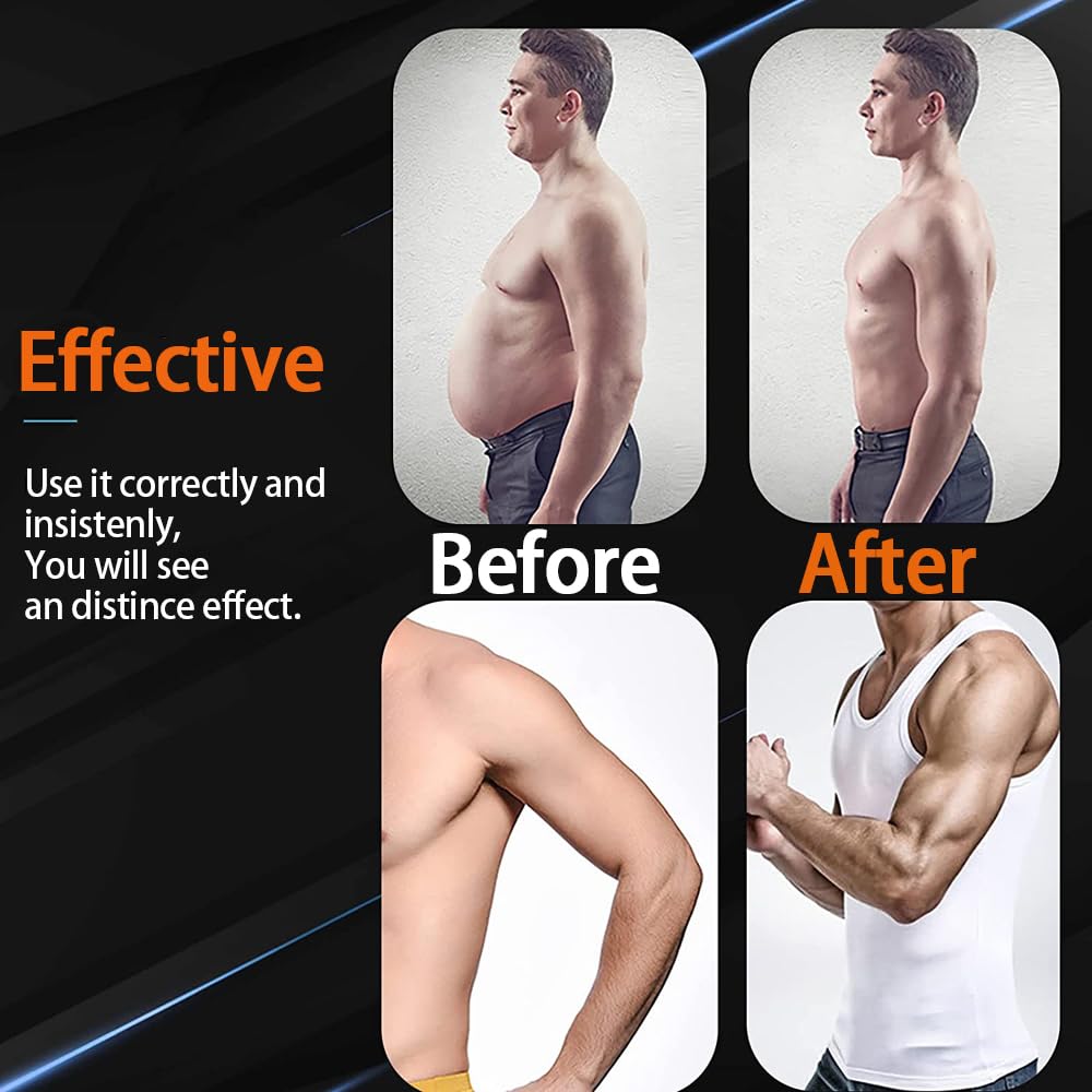 ABS Electroestimulador Muscular - EMS Tonificador Muscular, 10 Modos y 30 Intensidades, Electroestimulador Cuerpo Completo AB/Brazo/Pierna/Gluteos Electroestimulador, Estimulación Muscular par