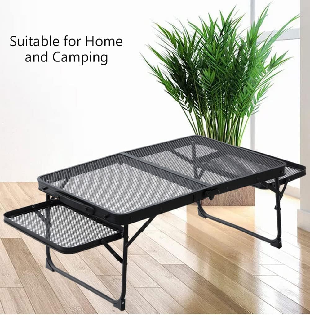 Matiko Folding Table Adjustable Height Foldable Picnic Table Barbecue Table Outdoor Camping Table for BBQ Outdoor Car Picnic 1