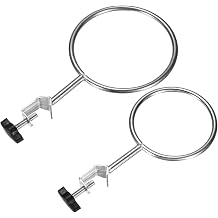 M METERXITY 2-Pack Laboratory Retort Support Ring Clamp 75mm 90mm OD Stainless Steel Closed Extension Ring Flask Clamp Burette Stand for Chemistry/Physics Lab Equipment Support Retort Ring