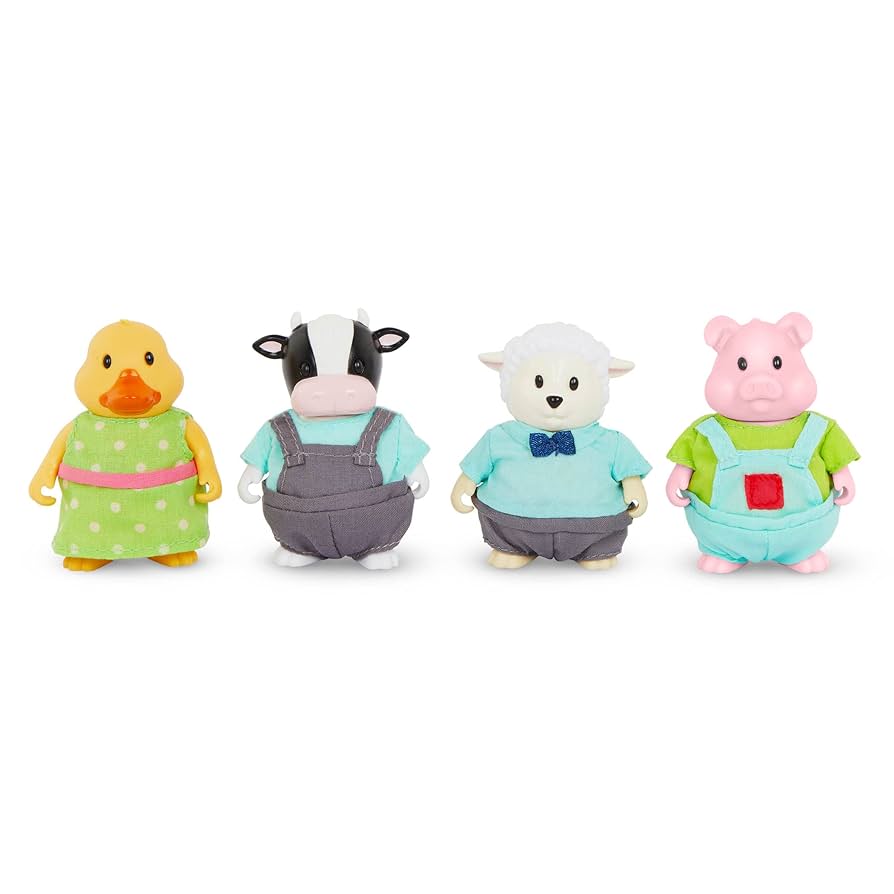 Li'l Woodzeez Famileez Quickquack Ducks Family Of 4 Figure