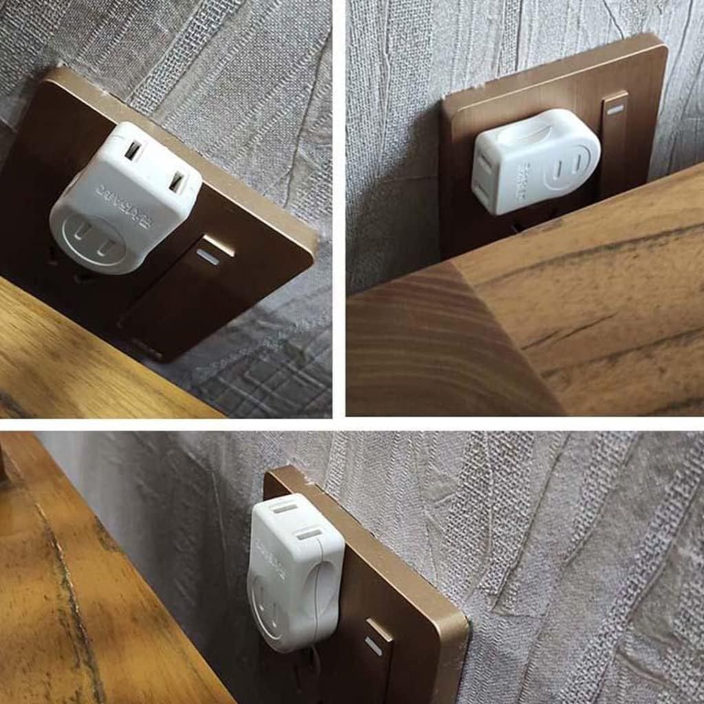 Outlet Saver 2 Prong Plug Extension Adapter 2 Outlets