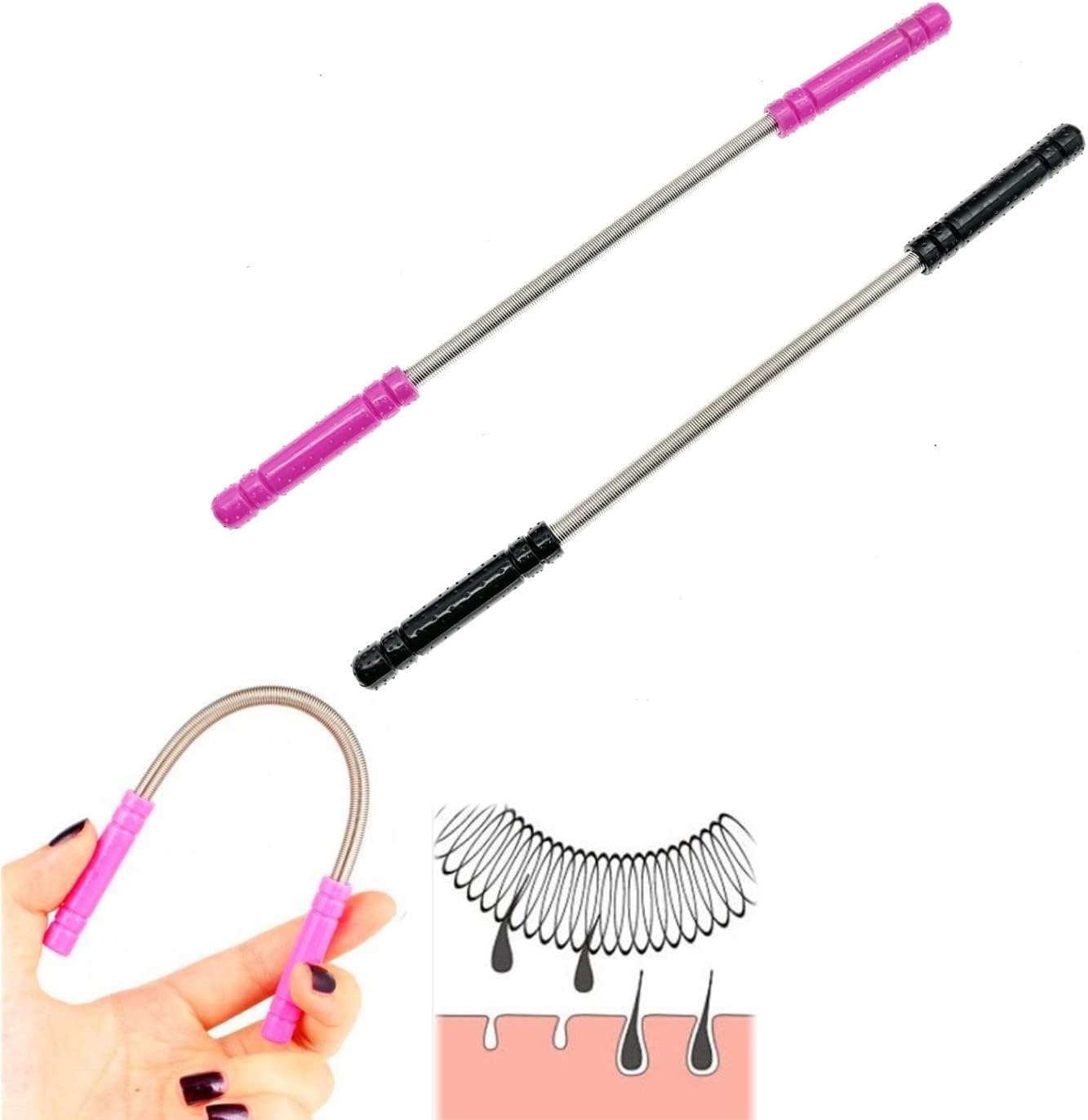 JZK 2X Facial Hair Remover Tool or Women and Men, Spring Threading Tool