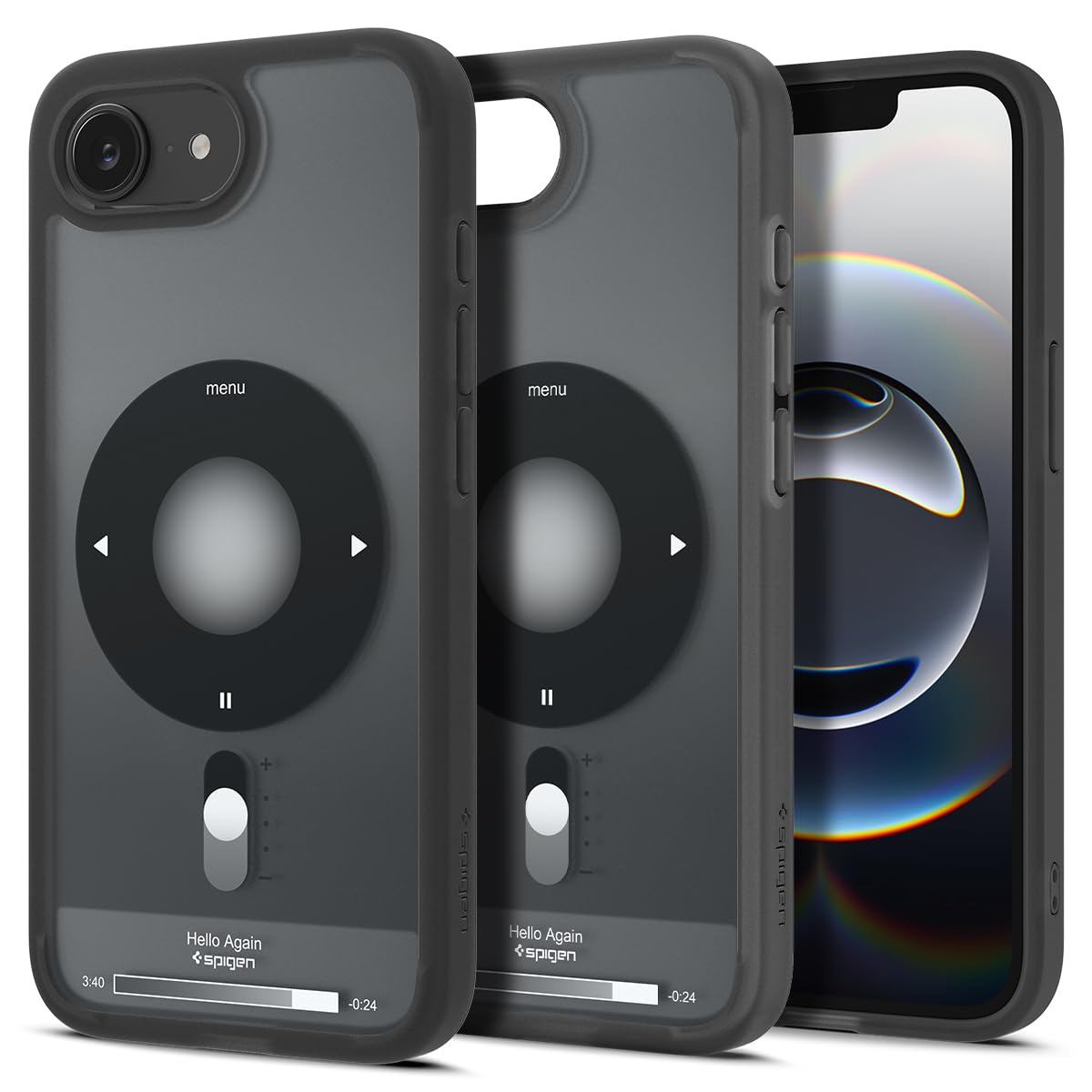 Spigen Ultra Hybrid MagFit Direct Digital Printing Case for iPhone 17e / 16e Case [Custom Design][Compatible with Magsafe] - Classic Black |