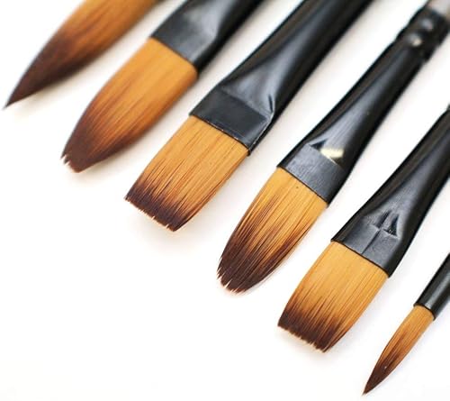 Miniatura 5 de Mont Marte, pinceles para pintura acrílica serie Gallery, 6 unidades