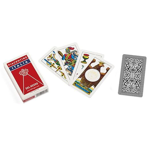 Dal - Piacentine Italia deck of cards, consisting of 40 cards in cardboard, ideal for playing broom and trump