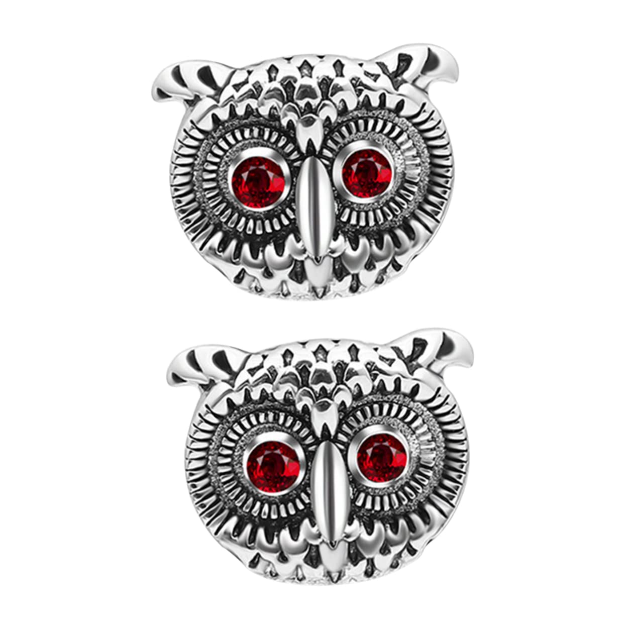 WRITWAA 1 Par De Gemelos De Búho Gemelos Steampunk Gemelos De Traje Para Hombre Gemelos Y Tachuelas Retro Camisas Con Botones Para Hombre Camisa De Hombre Traje De Negocios Gemelos Ropa