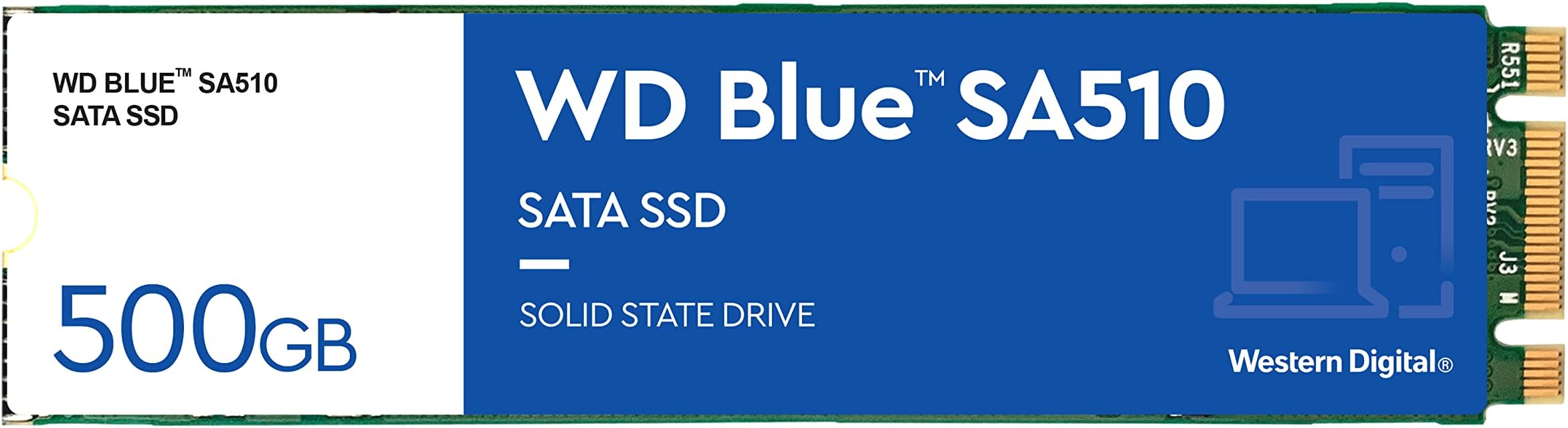 WD Blue SN580 M.2 NVMe SSD 250 Go, PCIe Gén. 4 x4, avec vitesse de
