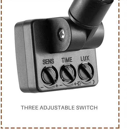 Miniatura 4 de KOOBOOK Sensor de movimiento infrarrojo del cuerpo PIR interruptor automático distancia de movimiento tiempo de retardo ajustable