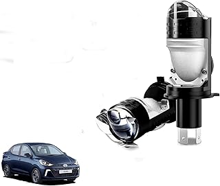 Auto Pearl H4 LED Projector Lens Car Headlight Bulbs 12V 8000LM Bulb H4 CSP Chip High/Low Beam, 45W-55W Canbus Turbo, 6000K White Light compatible with Aura 2020-2023 (Pack of 2)