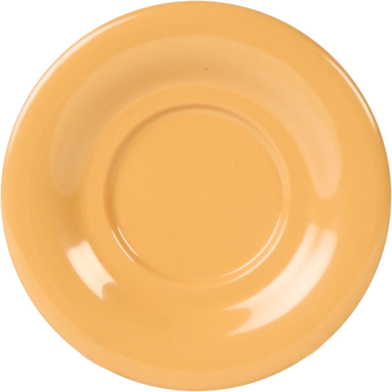 Color yellow melamine dinnerware collection 5.5 inch saucer, comes in dozen