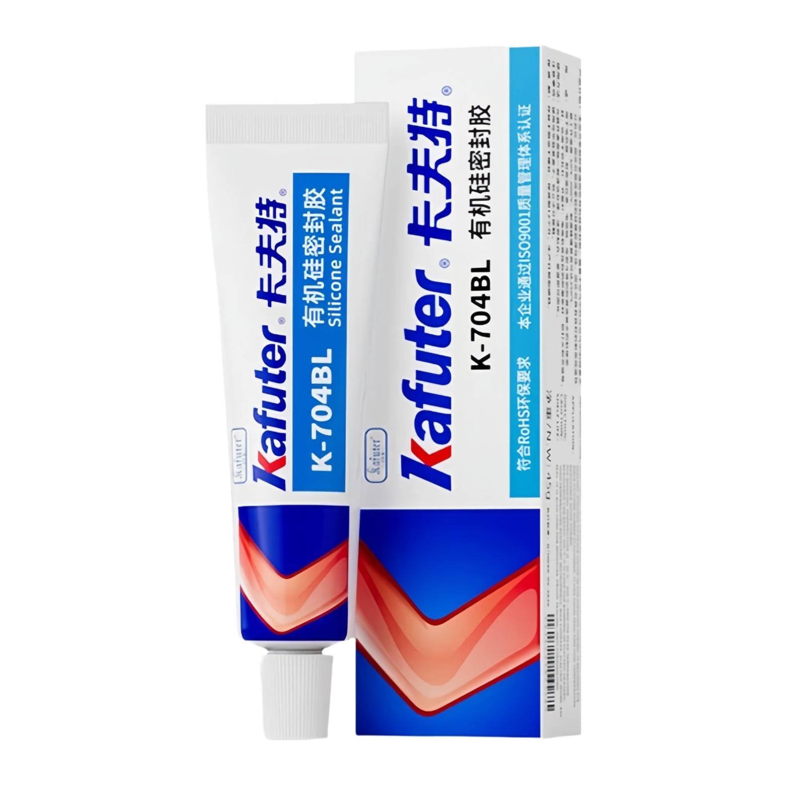 VIDOO 45g Kafuter 704 Silicone Rubber Industrial-Grade Adhesive Strong Bonding Agent for Electronic Component Fixing — Waterproof & Insulating Sealant, K-704BL