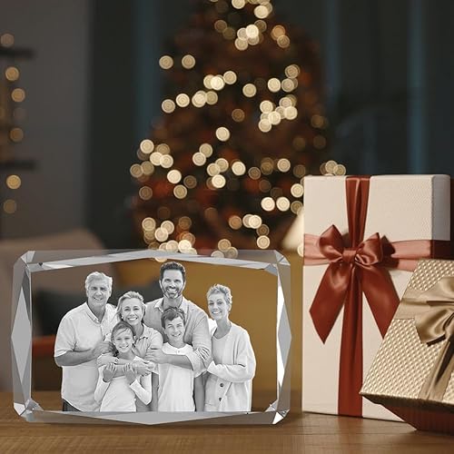 Miniatura 7 de Regalos personalizados con fotos de cristal 3D para mujeres, hombres, esposa, marido, mamá, padre, regalos personalizados con grabado láser 3D,