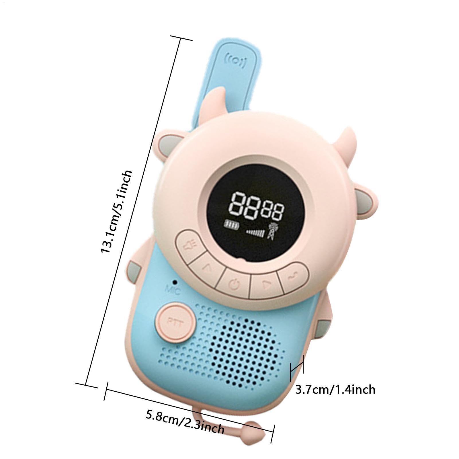 Kinder Walkie-Talkies 2-teiliges LCD-Display batteriebetriebenes lustiges | Camping Walkie-Talkies für Kinder für , Mädchen, Zuhause, Camping, Reisen, Park, Garten,
