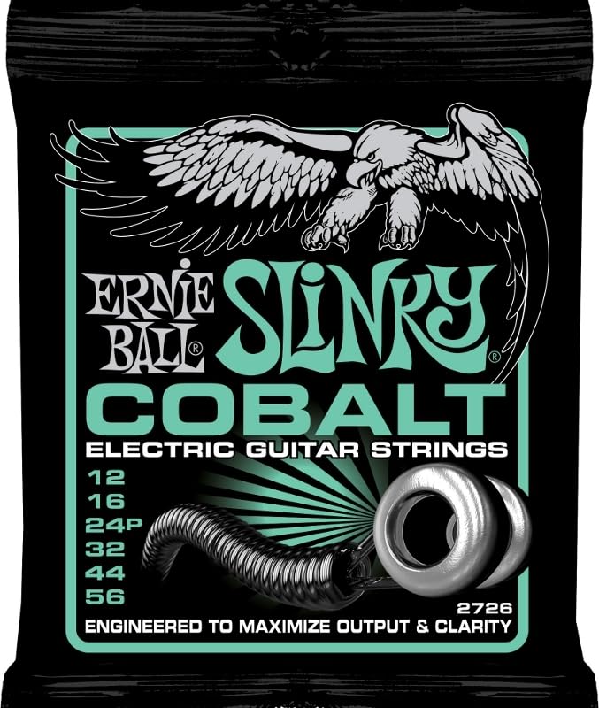 Image of Ernie Ball Not Even Slinky Cobalt Electric Guitar Strings, 12-56 Gauge (P02726)