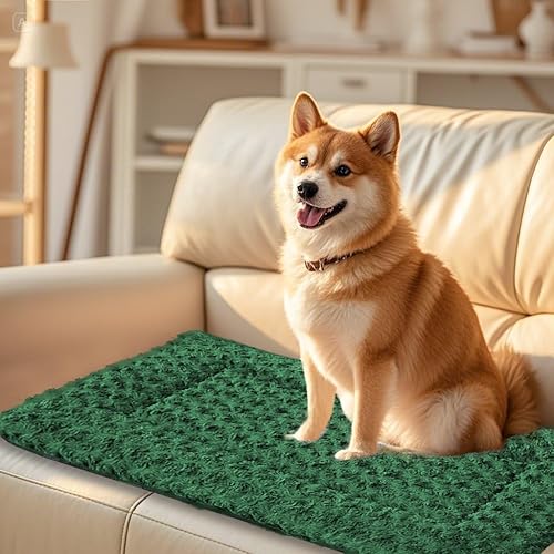 Miniatura 6 de Almohadilla de cama para perros  Tapete reversible de vellón para perros pequeños, medianos y grandes  Suave y lavable, antideslizante, para jaulas