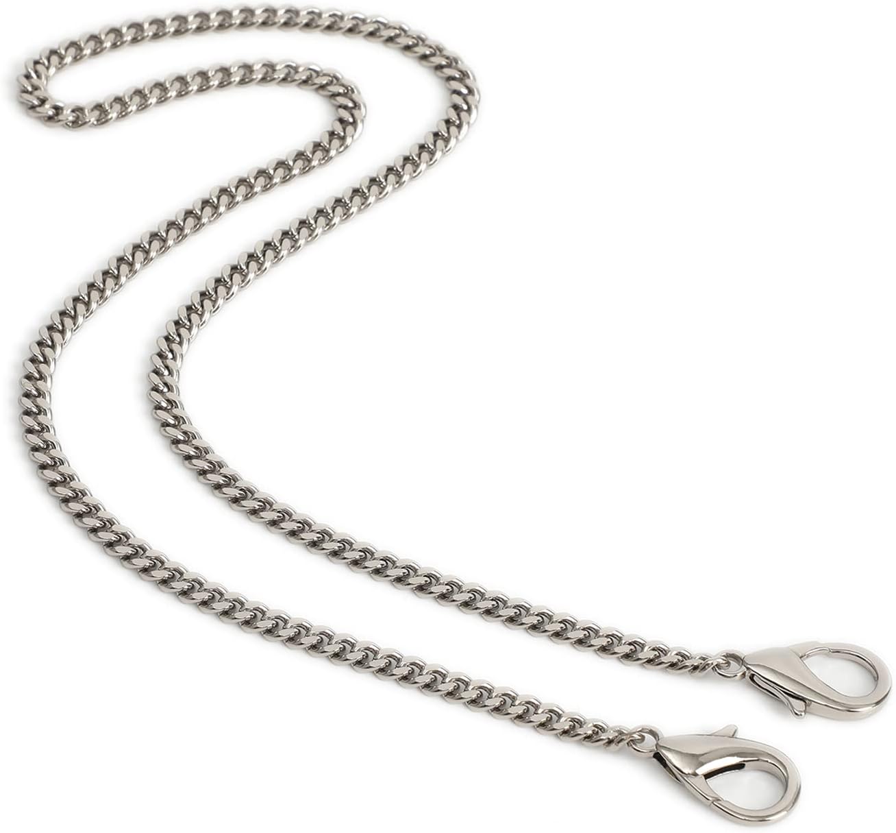 Mini Nice Purse Chain Strap Replacement Handbag Crossbody Shoulder Purse Strap Accessories Charms (Silver,26 Inch)