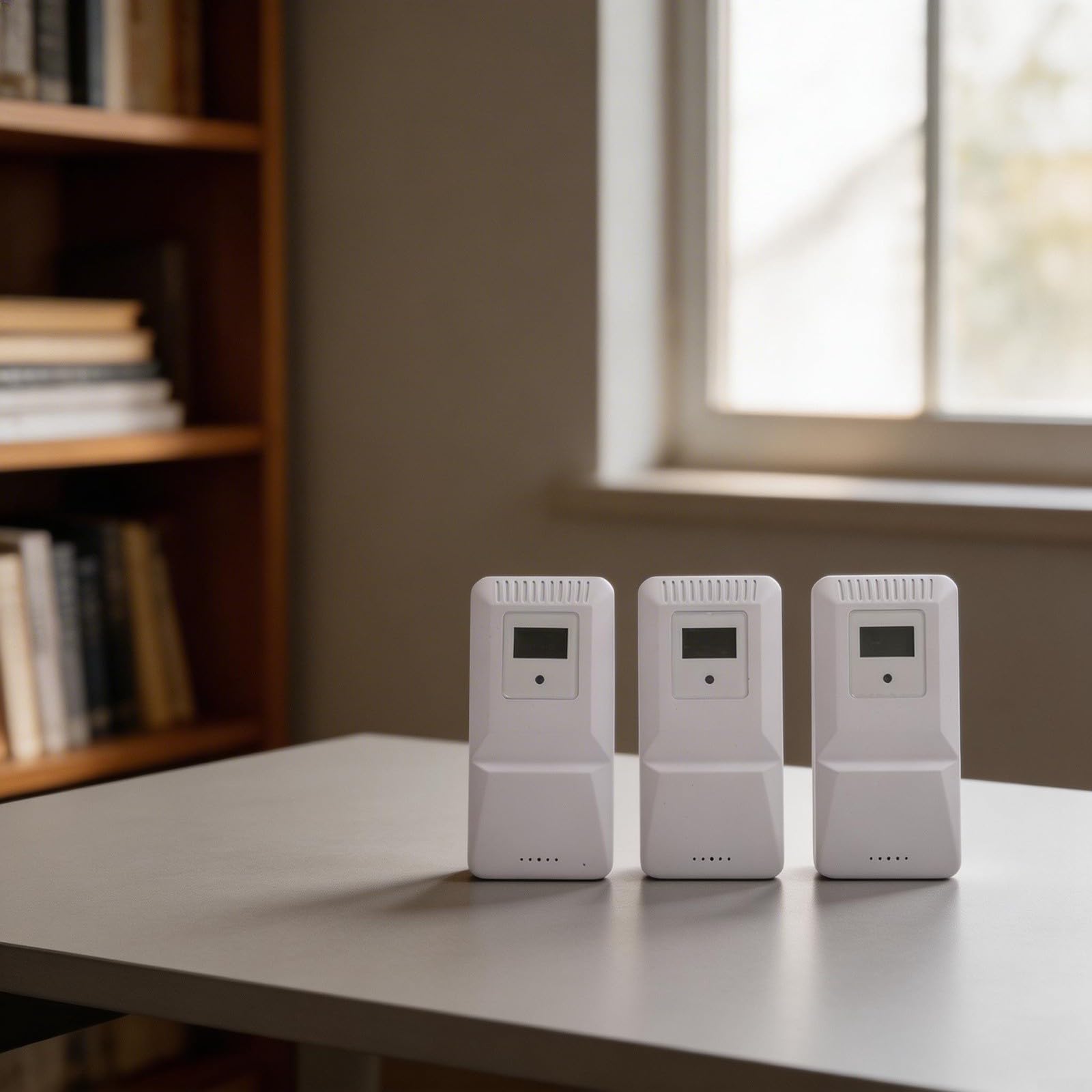 Termometro wireless per interni ed esterni, con 3 ingressi sensore, display a doppia unità, registrazione massima e minima e distanza di trasmissione di 500 metri