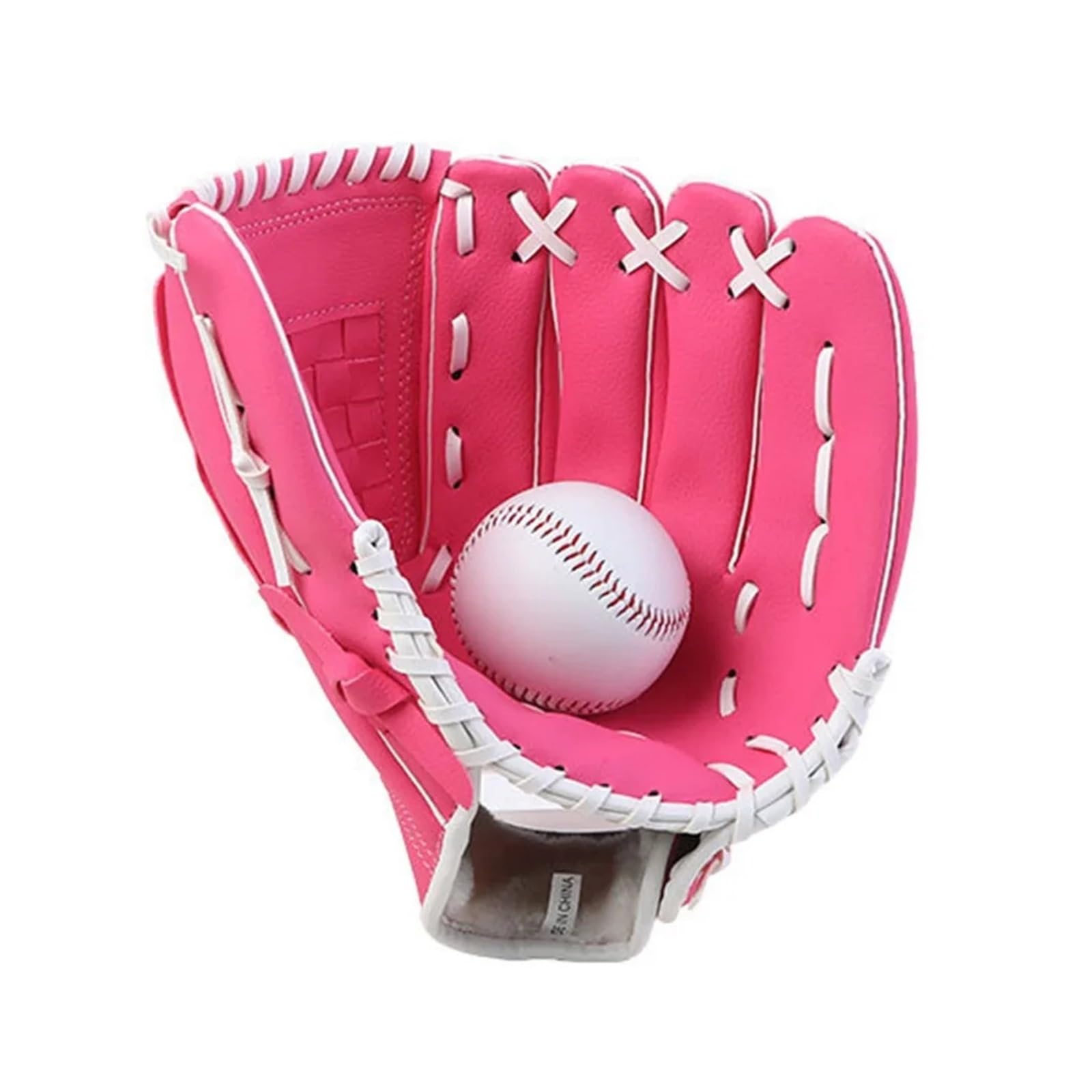 Baseballhandschuh, 26,7 - 32,5 cm, Blau, Braun und Schwarz, Softball, Rosarot, Kunstleder, Fanghandschuhe, Übungshandschuhe