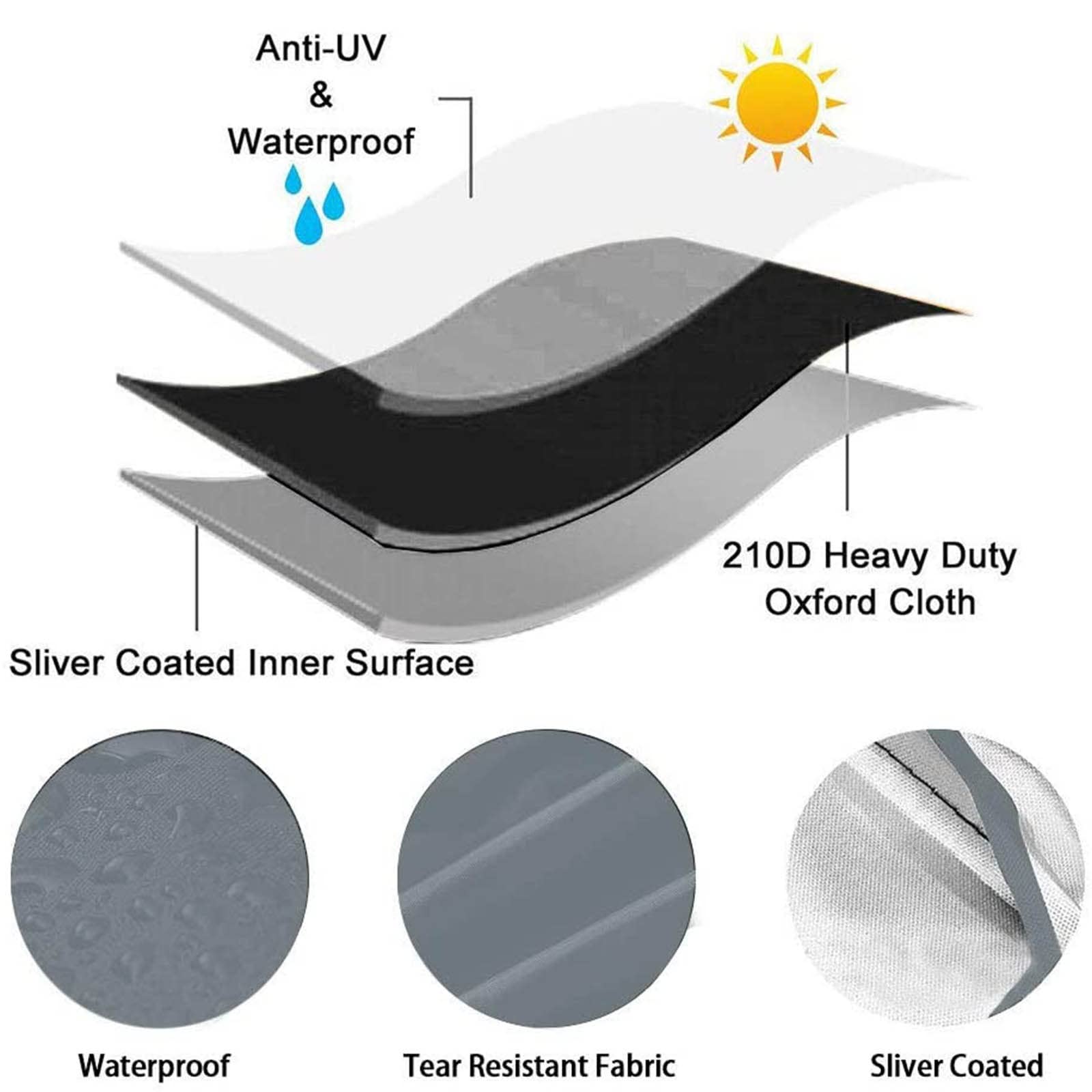 Funda protectora para silla de ruedas, Funda impermeable para scooter de movilidad, Funda protectora para silla de ruedas eléctrica Funda impermeable para exteriores a prueba de polvo (115 x 75 x 130