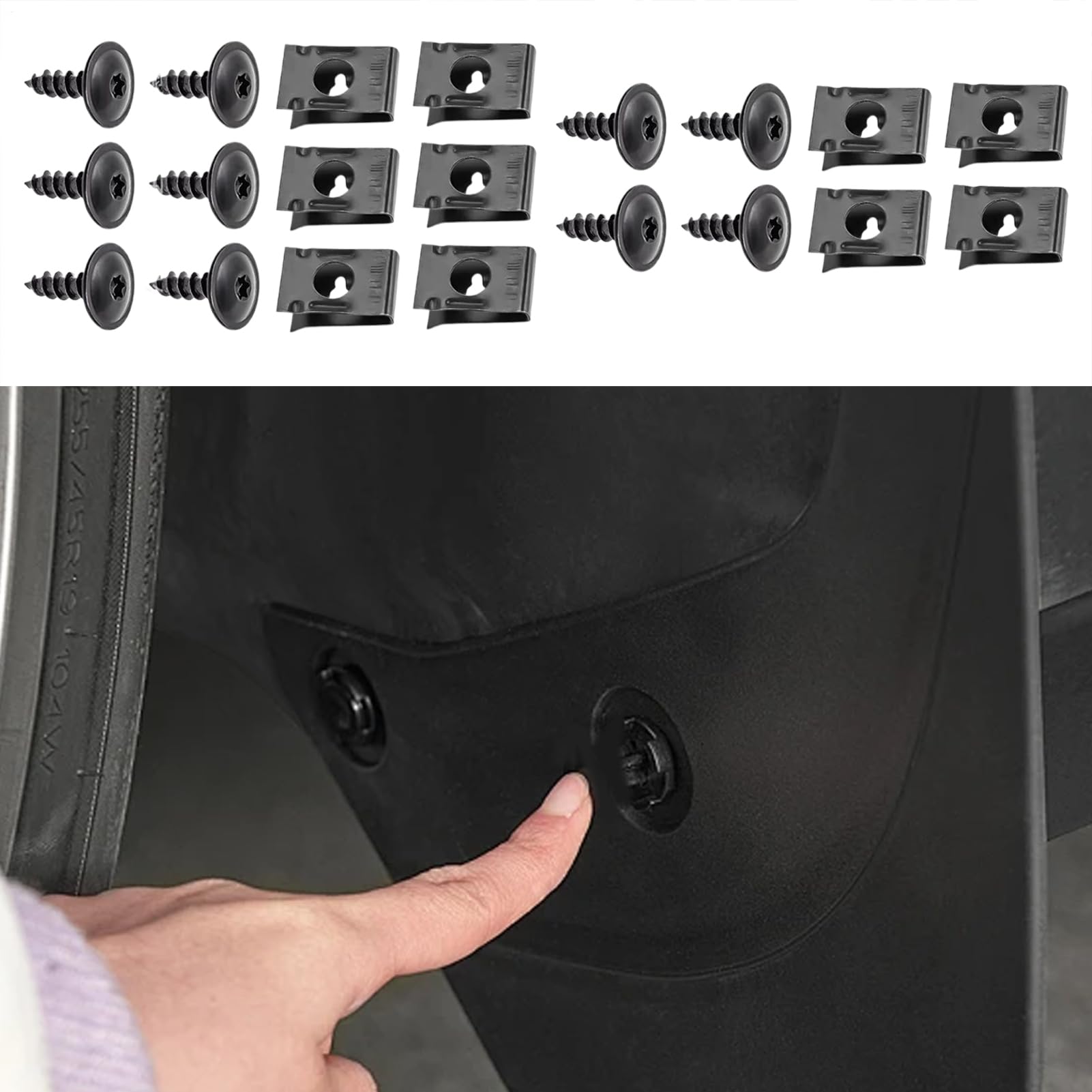 Automotive Screws & Staples - Vehicle U Nut & Clip | Dashboard, Bumper & Interior Metal Fixing Accessories - 3