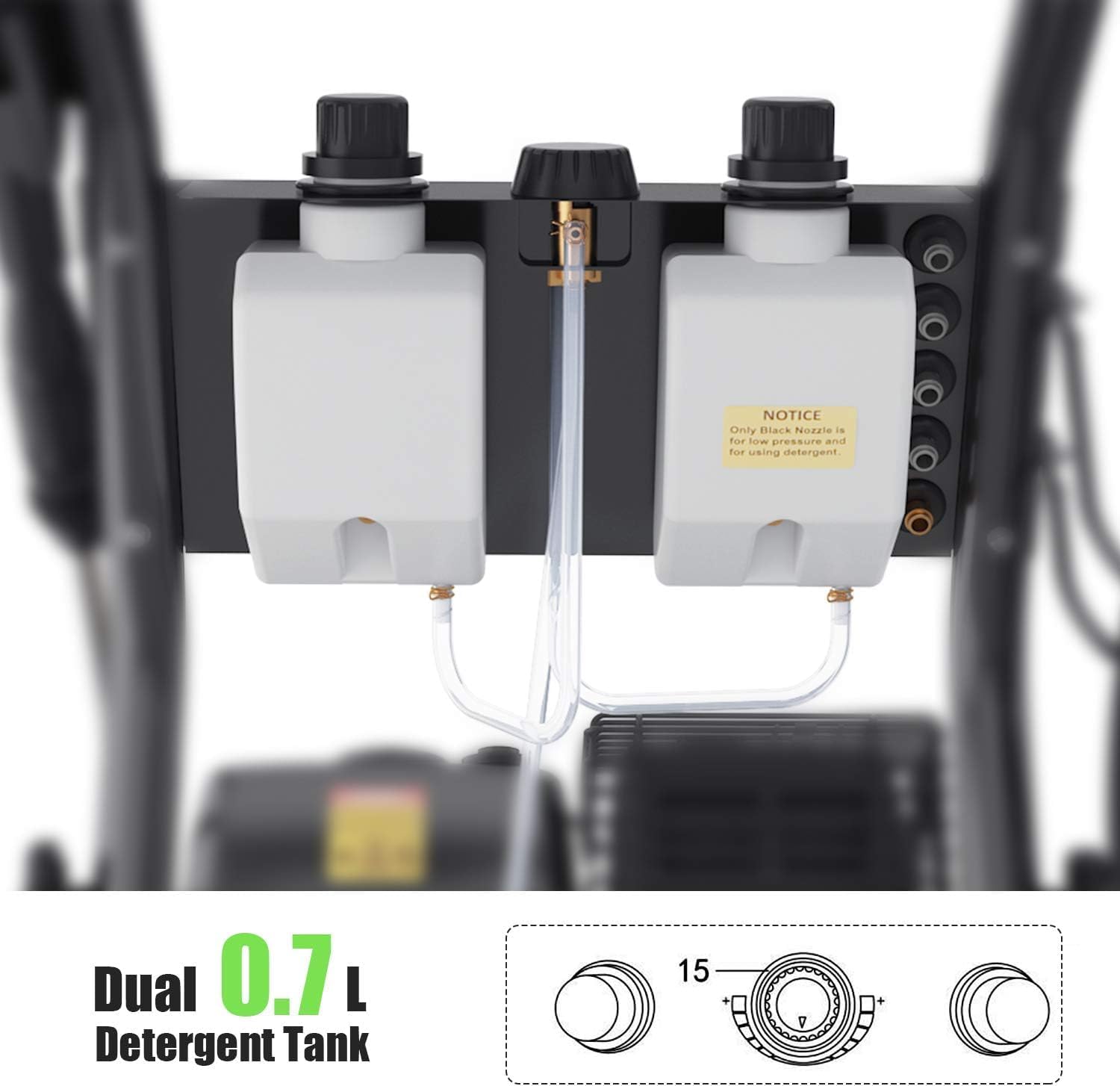 Gas Pressure Washer, 4200 PSI and 4.0 Max GPM Commercial Gas Power Washer, Spray Gun and Wand, 5 Nozzle Set, for Cars/Fences/Driveways/Homes/Patios/Furniture