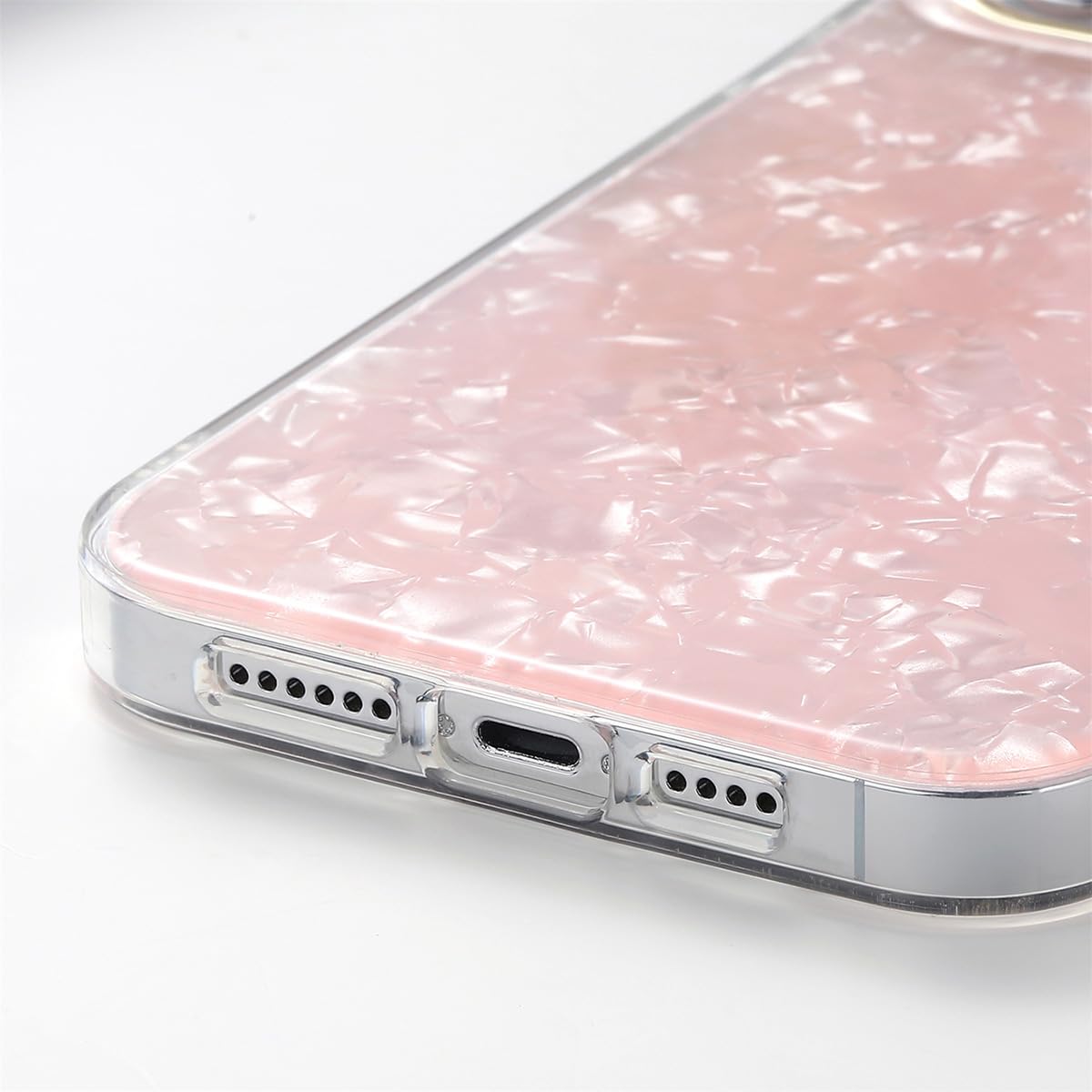 MRedoxe B-13-fen iPhone 13 Case, Sparkling, Seashell Pattern