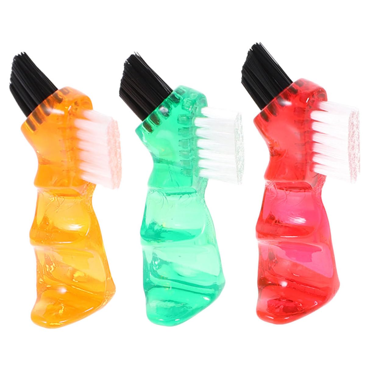 Hemobllo Spazzole per Dentiera Mini 3 Pezzi in Plastico Pp, Multi-funzionali per Pulizia Denti e Rimozione Tartaro, per Orale Domestica Pratica