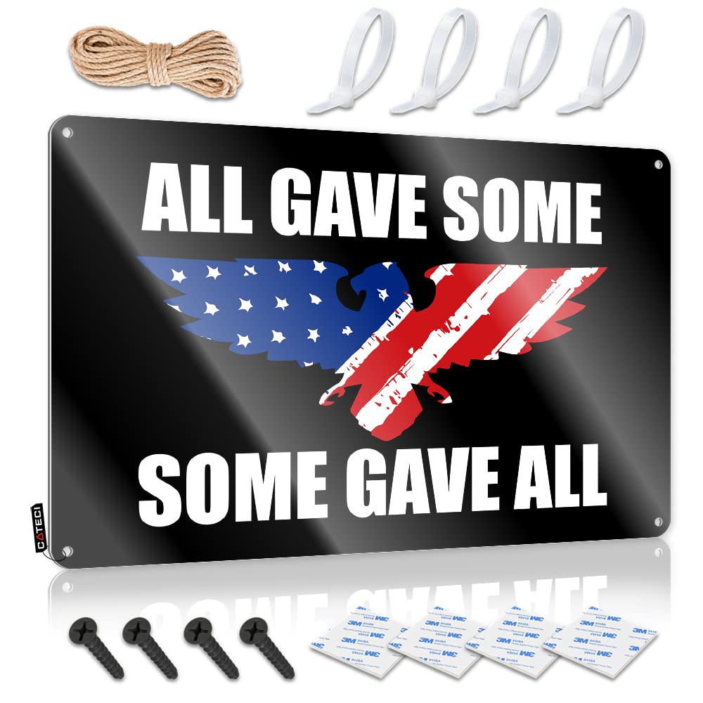 All Gave Some Some Gave All Military Western Vintage Wall Art | Prints Vintage Style Gift For Girlfriend Retirement Decoration Easy Hang(30X40CM)
