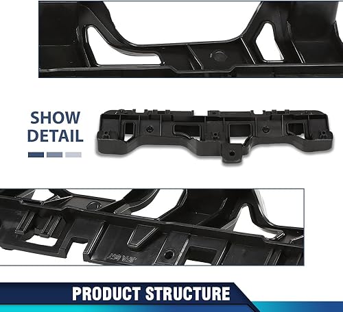 Miniatura 222 de PIT66 Soporte de parachoques delantero compatible con Hyundai Sonata 2011-2015 2 piezas soporte de parachoques delantero izquierdo y derecho