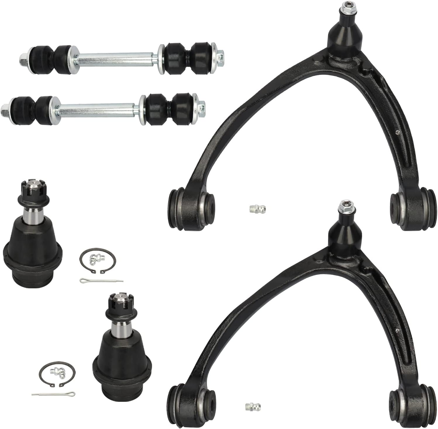 Front Upper Control Arm Kit Cadillac Escalade ESV EXT 2007-2014; Chevy Avalanche Silverado Suburban 1500 Tahoe & GMC Sierra 1500 Yukon 2007-2014 - 6pcs