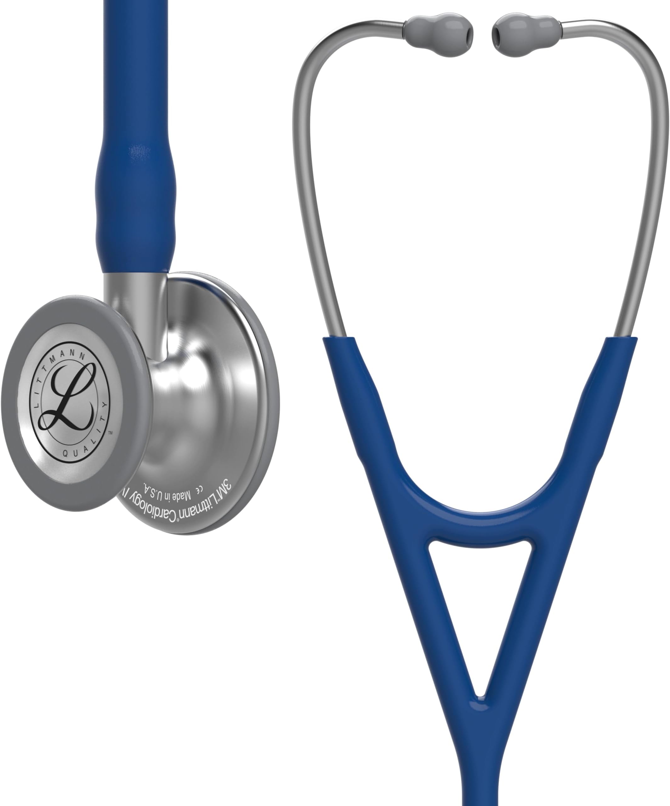 Littmann 6154 3M Cardiology IV Stethoscope, 27 Inch (Standard-Finish Chestpiece, Navy Blue Tube)