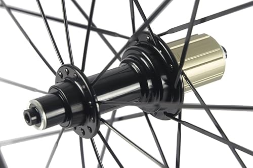 Miniatura 8 de Superteam - Juego de ruedas de carbono de 3850603.465in, cilindro 700c de 0.906in, acabado mate UD (2.362in0.906in)