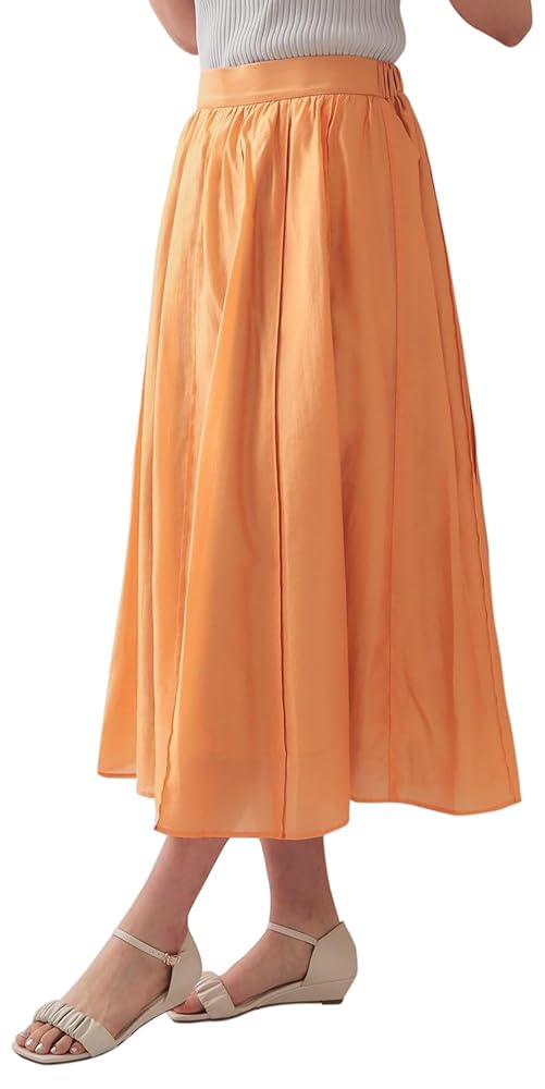 ASTRAET P/C ピンタック フレア マキシスカート ASTRAET P/C ピンタック フレア マキシスカート - メルカリ