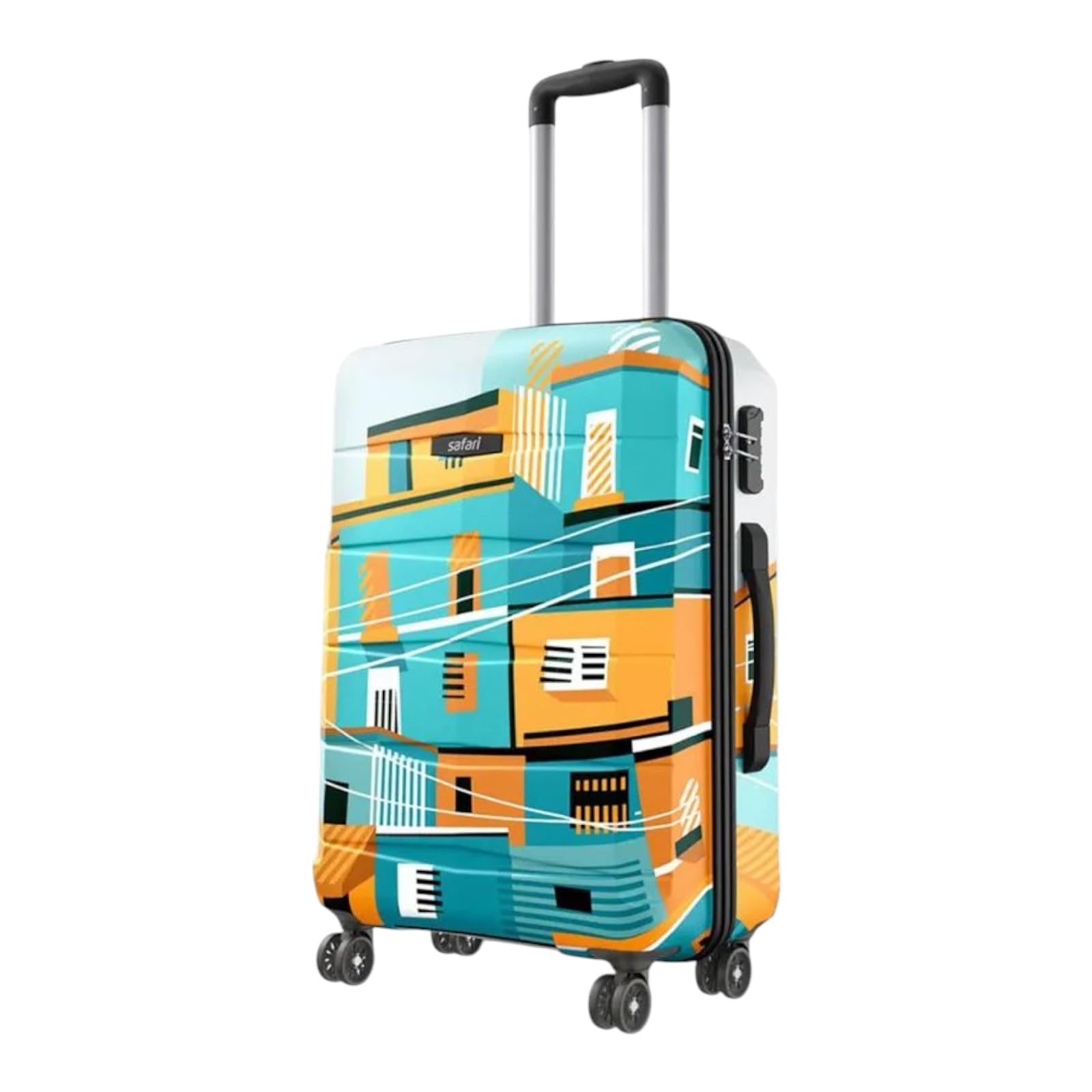 Safari Medium Check-in Luggage, 66 cm, Artistic Print,8 Wheels, 3-Digit Combination Lock-picture-13