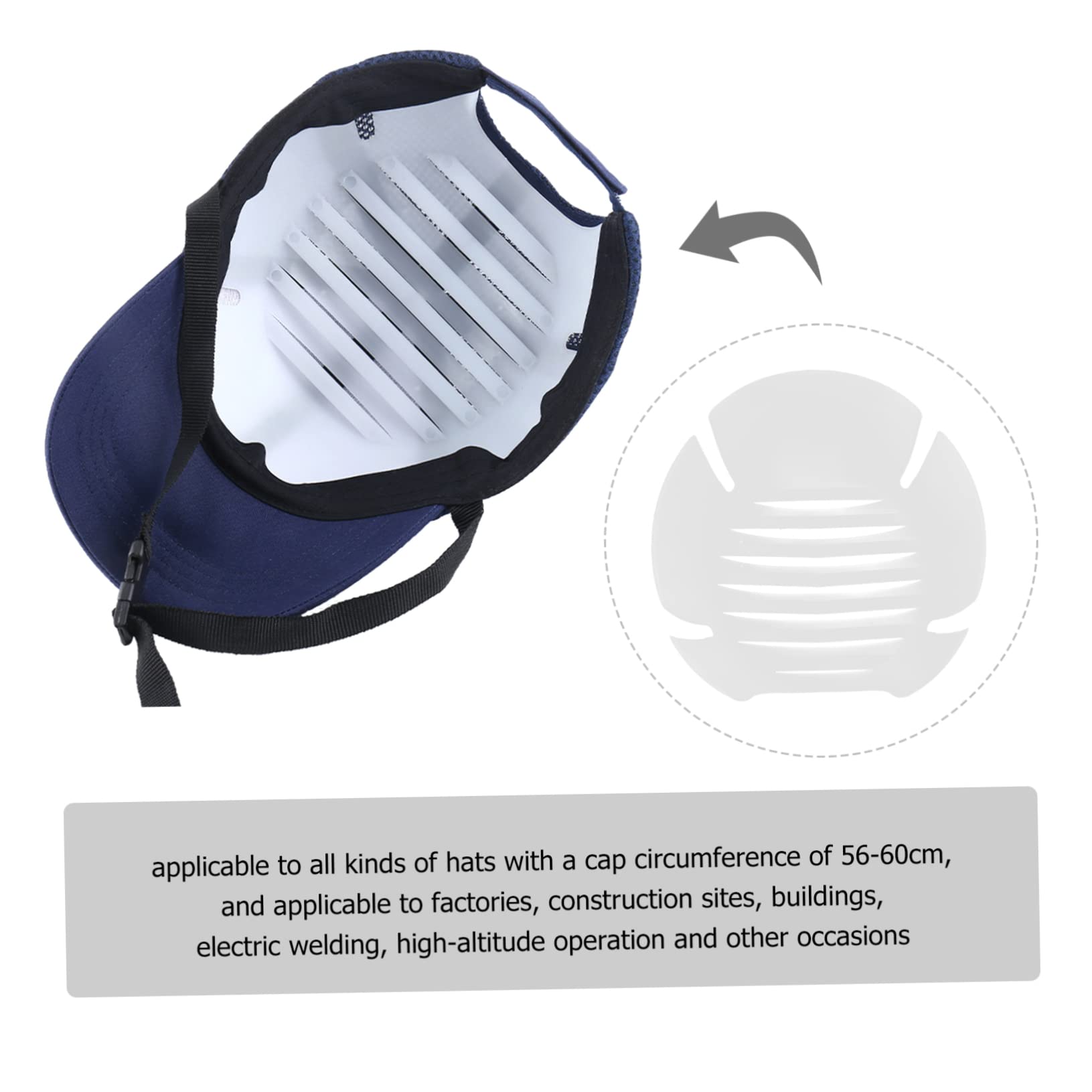 UKCOCO 3piezas Casco De Seguridad Vented para Protección De Cabeza Ligero y Transpirable para Construcción y Trabajo Industrial Protección Antichoque y Resistente