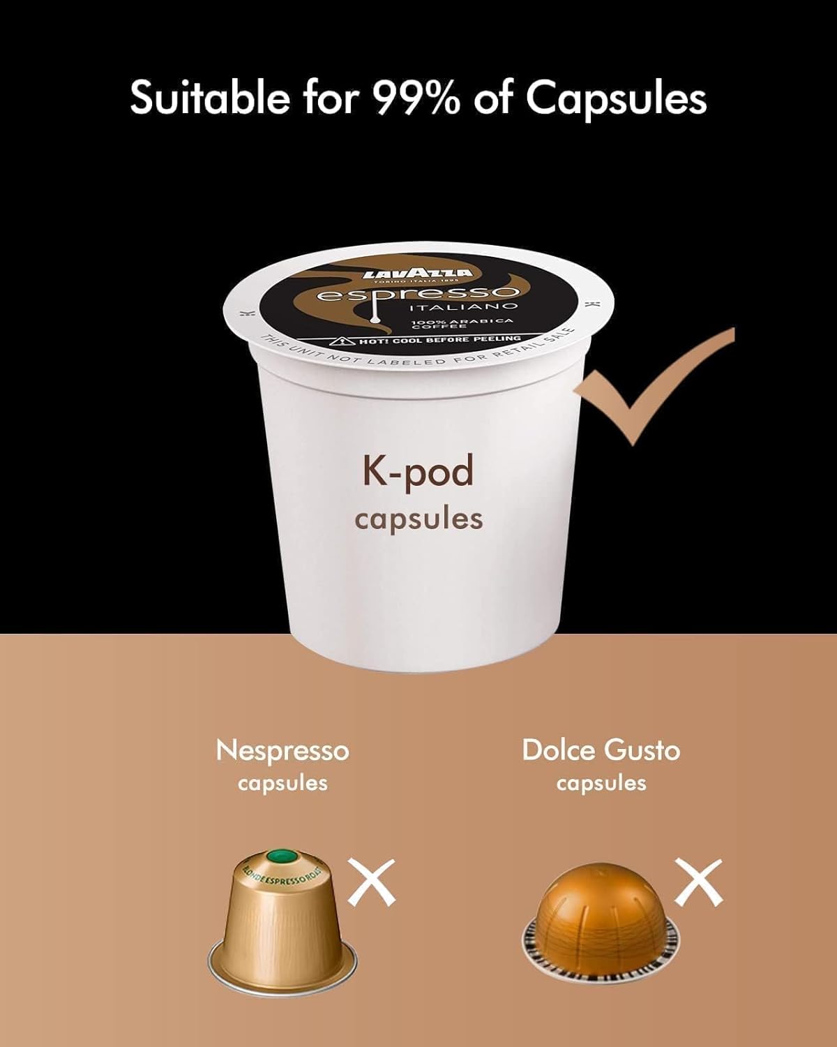 SIFENE single serve coffee machine 3 in 1 pod coffee maker for k-pod capsule ground brewer leaf tea maker 6 to 10 ounce cup removable 50oz water reservoir white