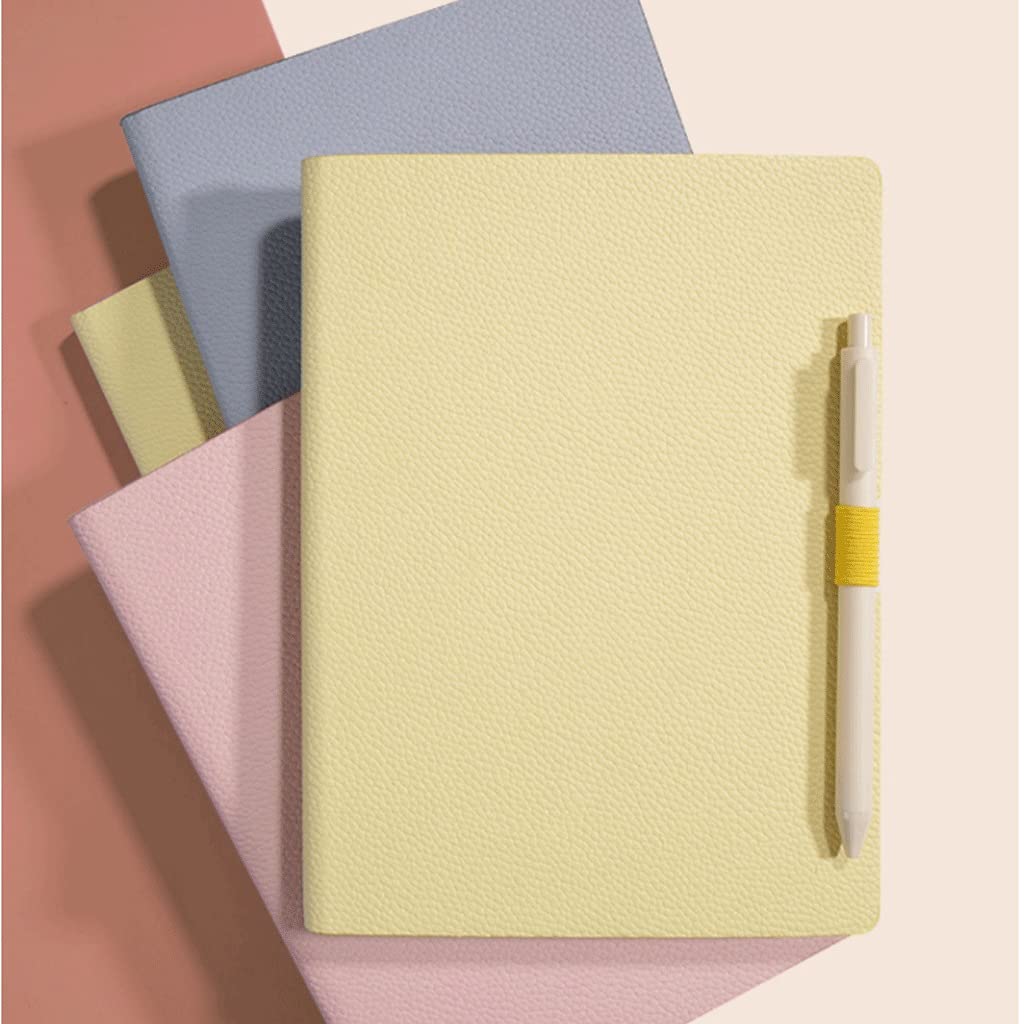 Carnets et journaux Notebook/Journal Exquisite Cuir Diary Bound Small Fresh Cute Cahiers 80 Feuilles / 160 Pages pour Bureau Accueil School Business étudiant en Commerce (Color : Blue)