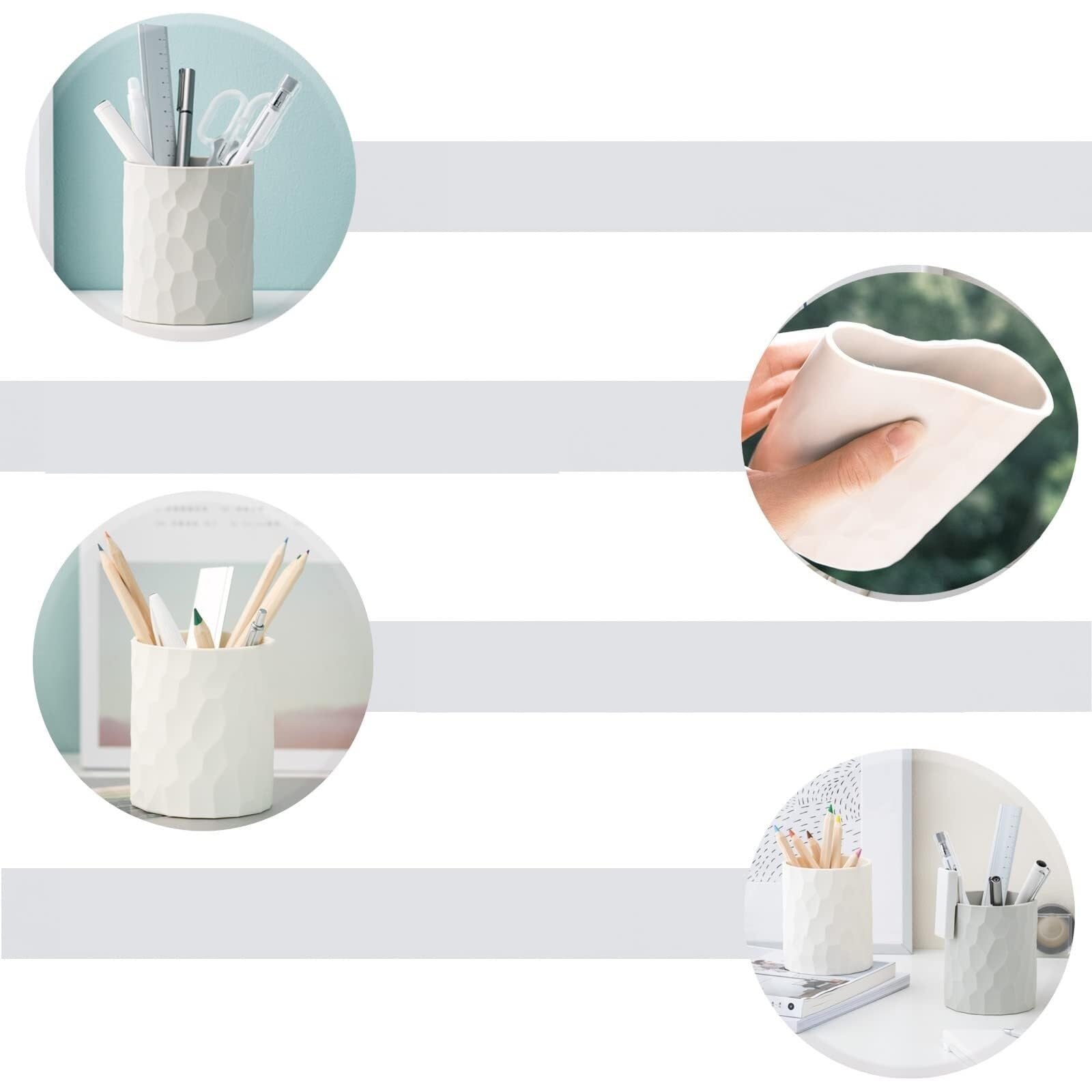 Portalapices Estudio Portalápices Resistente Al Agua, Fácil De Almacenar, Adecuado For Uso En Casa, Oficina Y Escuela Utiles Escolares(Black)