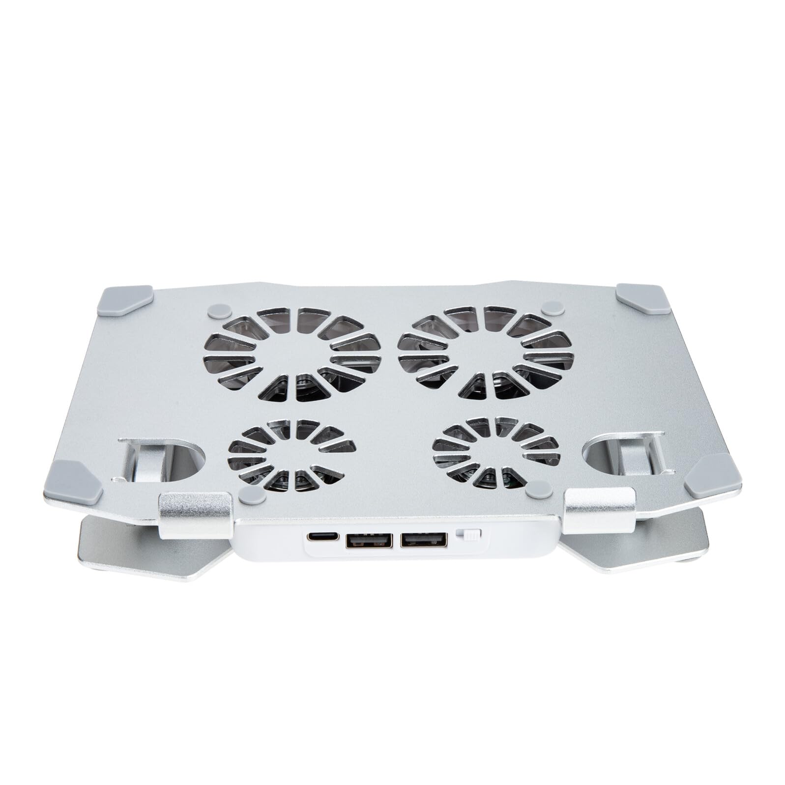 Housoutil Laptop Veloce per Ventole in Regolabile Supporto 4 e Metallo di Raffreddamento Altezza e Angolo Regolabili per Scrivania Computer