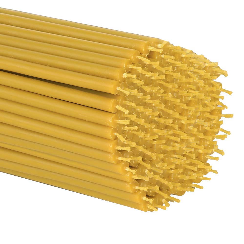 NKlaus 2X 491g. Beeswax Altar Candles Church Quality Thin Candles Ritual Candles (Approx. 300 pcs.) 40169