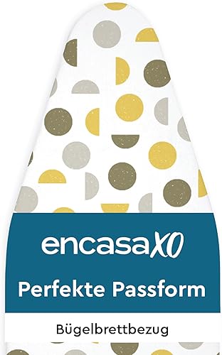 Miniatura 23 de Encasa XO Funda y almohadilla para tabla de planchar de 49 x 18 pulgadas, acolchado de fieltro de 0.118 in de grosor, ajuste y bloqueo de cordón,