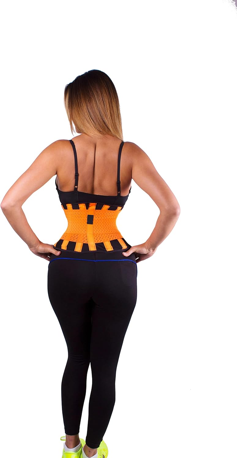 (MEDIUM Neoprene Waist Trimmer as on TV Black and Orange…