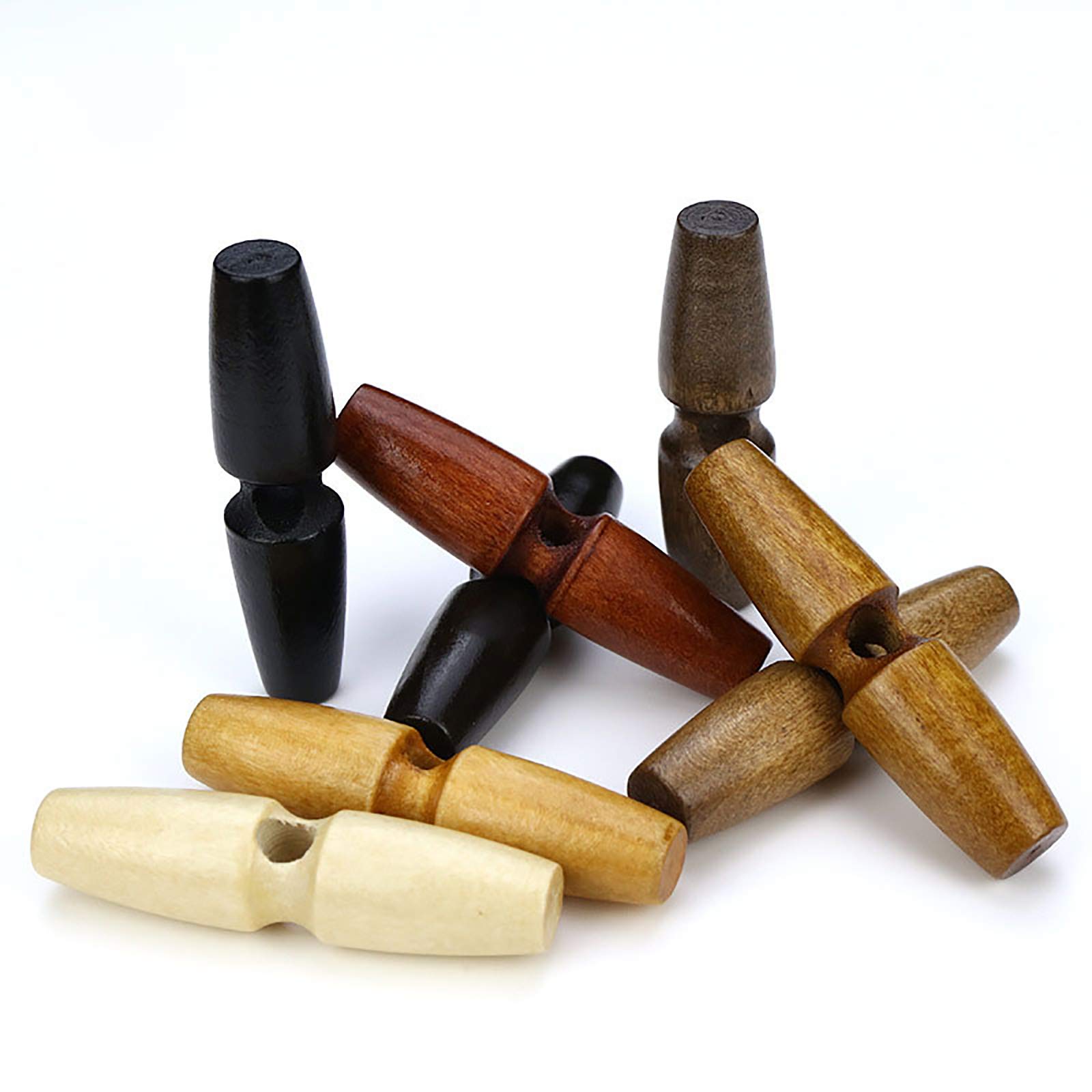 4 Paia Di Alamari In Pelle Nero 11x3.5 Cm - Bottoni A Levetta Per Cappotti, Giacche E Progetti Fai Da Te - Foto 8