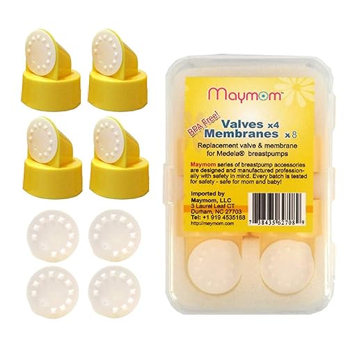 Maymom Válvula de repuesto y membrana compatible con extractores de leche Medela (Swing, Lactina, Pump in Style) Parte #87089 Reemplaza la válvula