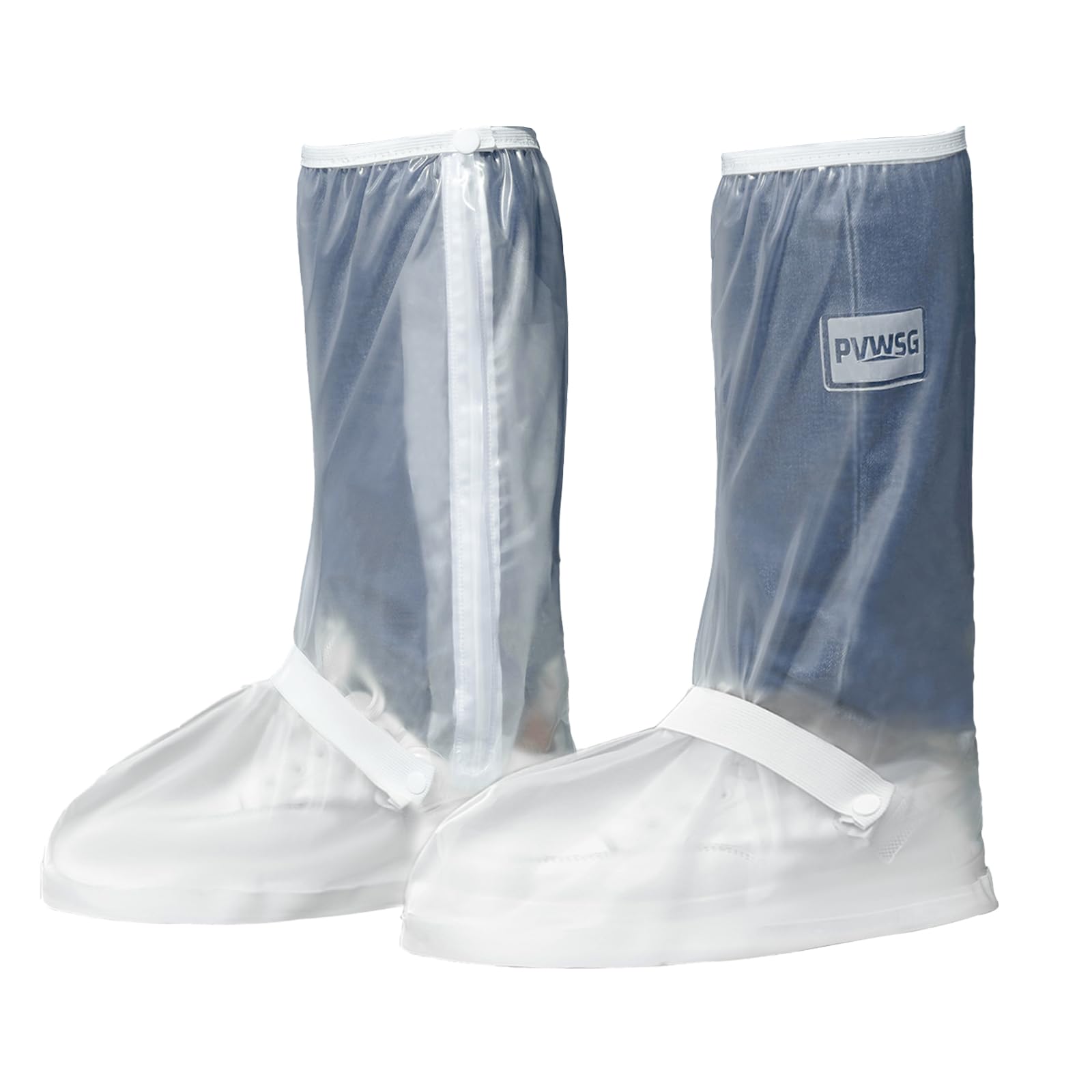 Waterproof Shoe Covers for Rain with Reflector Reusable Waterproof Rain Cover for Shoes Non-Slip PVC Snow Boot Covers