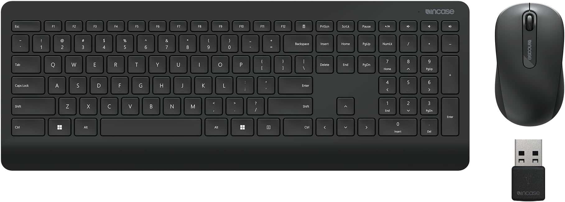 Wireless Desktop 900 Keyboard and Mouse Combo - Designed by Microsoft – Quiet Touch Keys, Ambidextrous Design, Customizable Hotkeys, Two Year Battery Life – Black