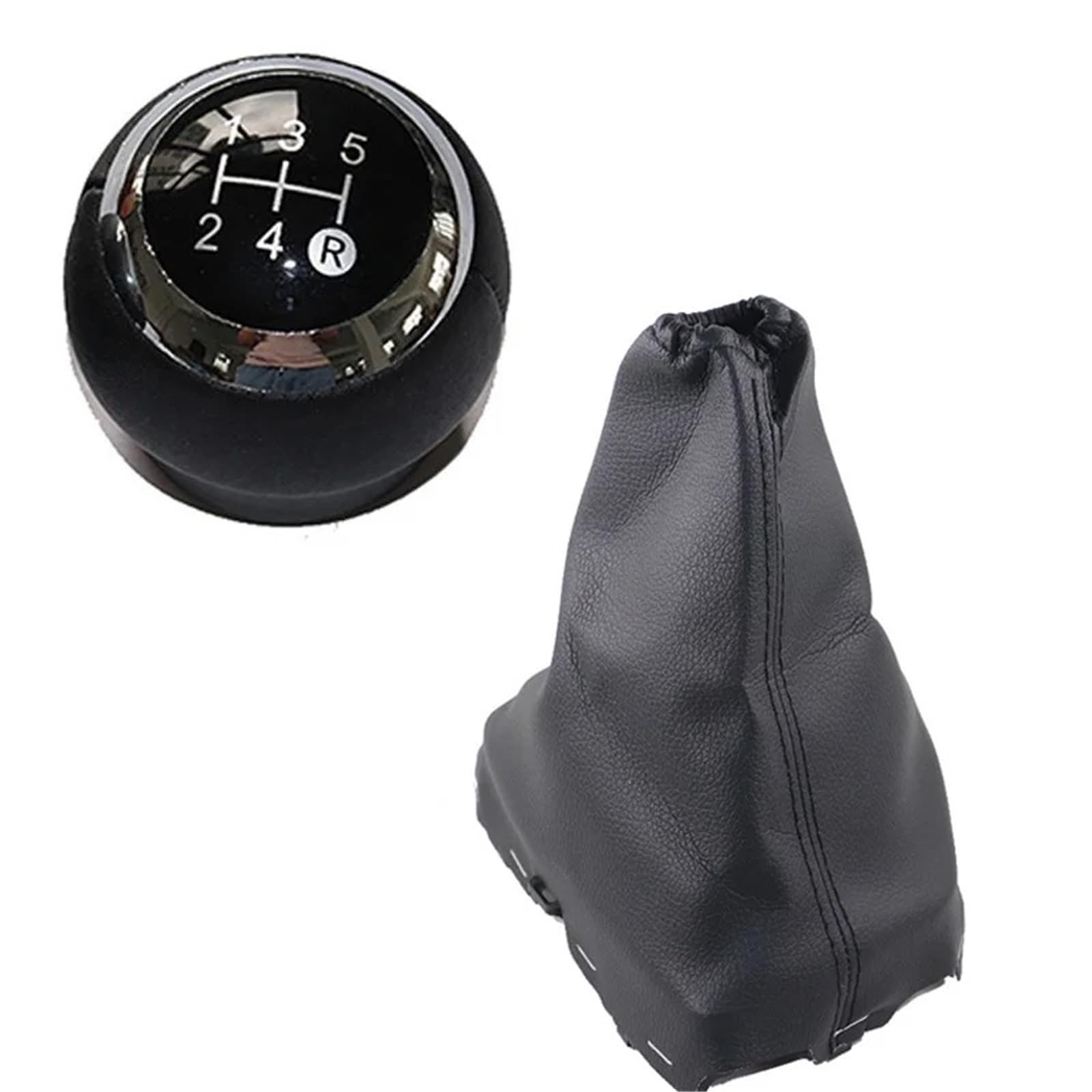 Tusgt 5 Speed Black Knob Manual For Toyota For Corolla E18 E180 2013-2018 Gear Stick Shift Knob Gearbox Boot Handle Lever(5 Speed Black)