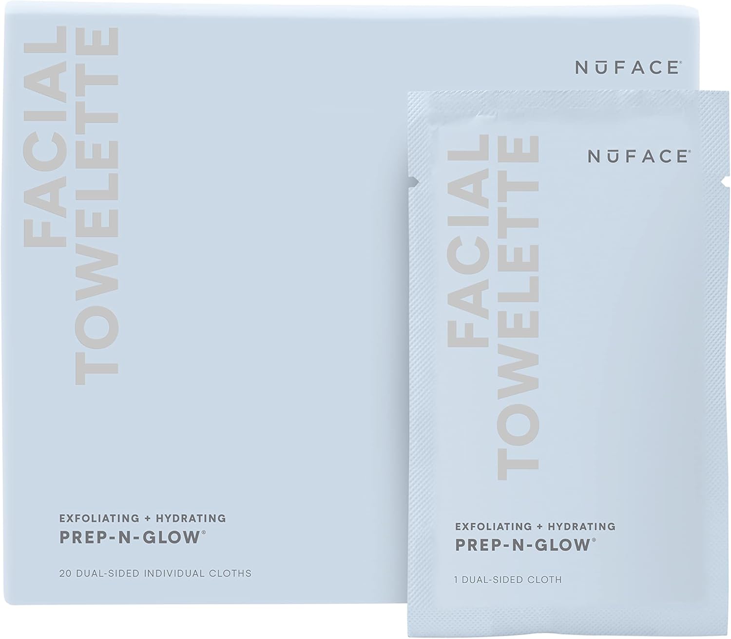 NuFACE Prep-N-Glow gezichtshanddoek (20 kleding)