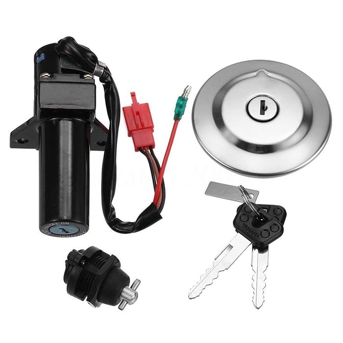 Buy URNOFHW Seat Cover Ignition Switch Motorcycle Fuel Gas Key Lock Kit